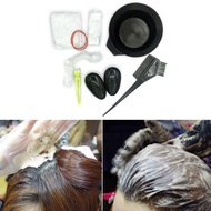 Hair Dyeing Kit 8 pcs Hair Dye Comb Brush Earmuffs Bowl Hairdressing Dyeing Tool Hair Coloring Set