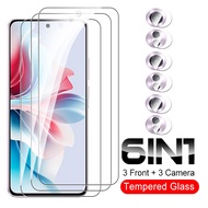 6in1 Camera Lens Tempered Glass For Oppo Reno11 F 5G Protective Glass Screen Protector Reno11 Reno 11 F Reno11F 6.7'' Film Cover