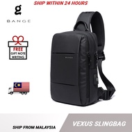 BANGE Vexus USB Anti-Theft Ultralight Water-Resistant Big Capacity Multi Compartment Sling Bag