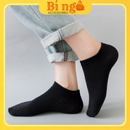 [REAL PHOTO] basic black and white short-neck plain women's socks below the ankle, women's low-cut s