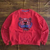 kenzo paris original sweatshirt orange crewneck women second