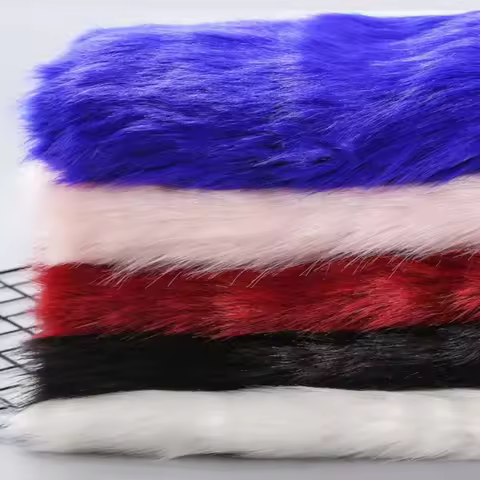 5cm Wool Length 180cm Wide High-grade Imitation Fox Hair Plush Fabric Carpet Fur Clothing Animal Fur