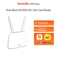 Tenda 4G09 Dual-Band AC1200 Wireless Router with SIM Slot - High-Speed 4G LTE Support