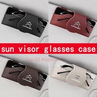 Citroen Car sunshade glasses case multifunctional glasses clip car sunglasses holder car sunglasses 