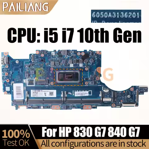 For HP 830 G7 840 G7 Notebook Mainboard 6050A3136201 i5-10210U i5-10310U i7-10510U M08559-601 Laptop