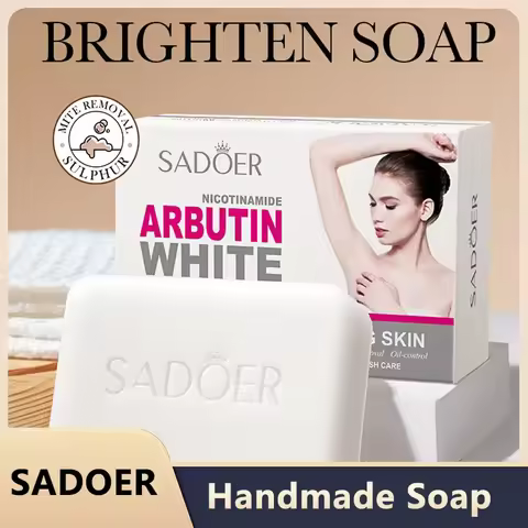 Sadoer Niacinamide & Kojic Acid Handmade Soap – Gentle Brightening, Exfoliating Cleanser for Even Sk