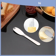 HI HOMES 304 Stainless Steel Butter Knife Butter Fork Creative Multi-Purpose Knife And Fork Jam Knife Cheese Knife Titanium Butter Knife Dessert Cutting Knife And Fork