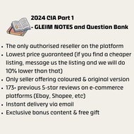 Super Bundle- CIA 2024 Gleim Notes and Qbank (PART 1)