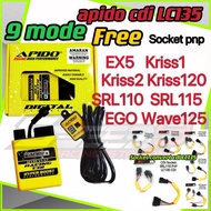 (9mode) apido cdi racing LC135 convert pnp EX5 WAVE125 KRISS 1 KRISS2 KRISS120 SRL110 EGO SRL115