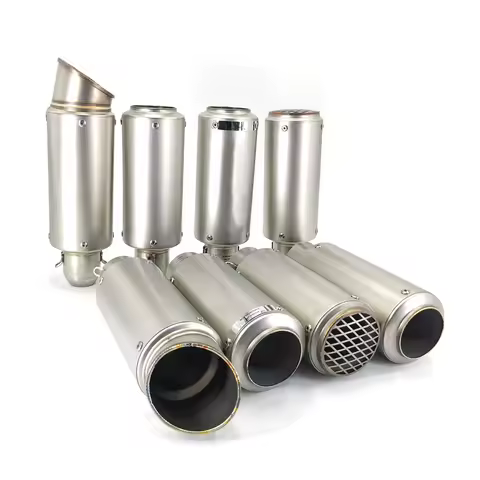 Motorcycle Exhaust Pipe Escape Board Moto Muffler 51mm 60mm for Cafe Racer Pit Bike PCX 125 FZ6 Z 75