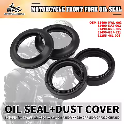 SJ 51490-KWL-003 Front Shock Absorber Dust Oil Seal For Honda CBR250R CBX CBR 250 RR CBX250 Twister 