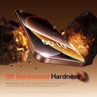 Baseus Superior HD Tempered Glass Screen Protector for iPhone 1 7 Pro Max Clear Pack of 1 (Includes 