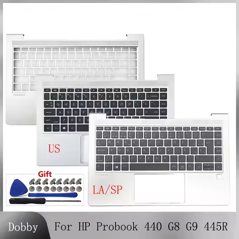 Original New US Latin/Spanish Keyboard for HP Probook 440 G8 440 G9 445R Zhan66 14 G4 G5 X8Q Palmres