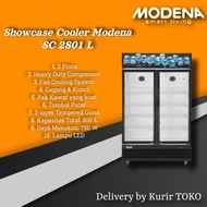 Modena SC 2801 L Showcase modena 2 Pintu 1200 L Sc2801l Modena Sc2801