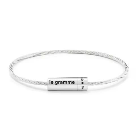7g LE Fashion Silver Color Bracelet Rope for Men and Women 7g 925 Luxury Gift French Fashion Jewelry
