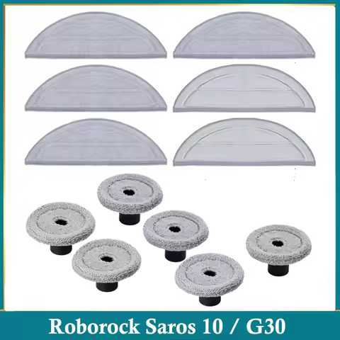 Mop Cloths For Roborock Saros 10/Roborock S9 MaxV Ultra ,G30 Robot Vacuum Spare Parts Accessorie