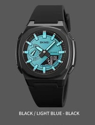 PENGIRIMAN INSTANT / Jam tangan pria dual time skmei 2091 original rubber