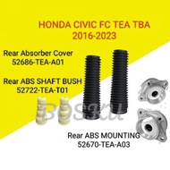 HONDA CIVIC TEA TBA FC 2016 - 2023 REAR ABSORBER MOUNTING/ REAR ABS SHAFT BUSH/ REAR ABSORBER COVER