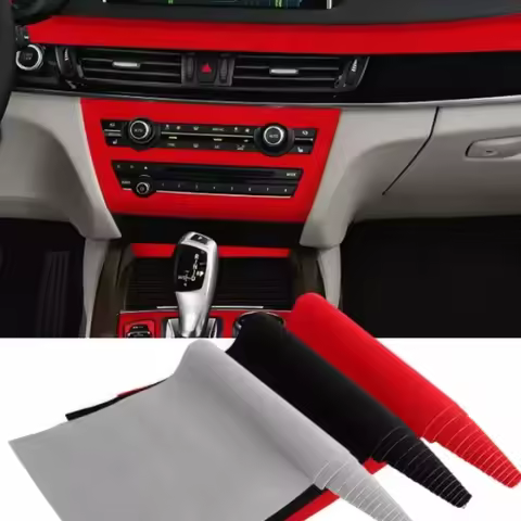 50/100x150cm Car Fabric Suede Self Adhesive Wrap Roll Vinyl Film Suede Sticker Auto A B C Pillar Pan