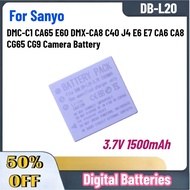 New 3.7V 1500mAh DB-L20 Rechargeable Battery for Sanyo DMC-C1 CA65 E60 DMX-CA8 C40 J4 E6 E7 CA6 CA8 