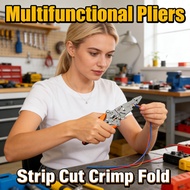 Crimping Strip Cuttings Gross Multifunctional Pliers Foldable Gross Terminal
