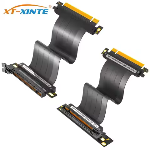 PCIE 4.0 X16 GPU Riser Cable Female 180 90 Degree Angle Compatible with Gen 4 GPUs RTX4070-RTX3060 R