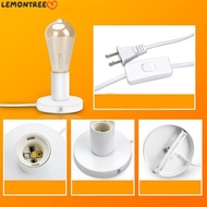 LEMONTREE Desktop Lamp Base, US Plug with Switch Light Base, Simple E27/E26 Screw Universal Hanging 