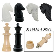 Usb Flash Drive 4GB 8GB 16GB 32G 64GB U Disk International Chess Horse Memory Stick 128GB Pen Drive 