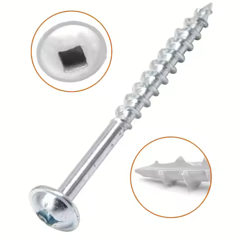 Pocket Hole Screws 100 #8 x 1 Inch #8 x 2 Inch #8 x 1-1/2 Inch #8 x 1-1/4 Inch #8 x 2-1/2 Inch Wood 