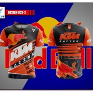 KTM Racing Tshirt / Baju Microfiber Jersi / Jersey Sublimation / Tshirt Jersey