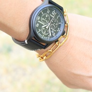 นาฬิกาข้อมือTimex Expedition Black Leather TW4B09100 Pre-owned Authentic
