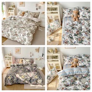 100% cotton【Pure Cotton】Super Single Queen King bedding   Flat Bedsheet fitted sheet The suite suits