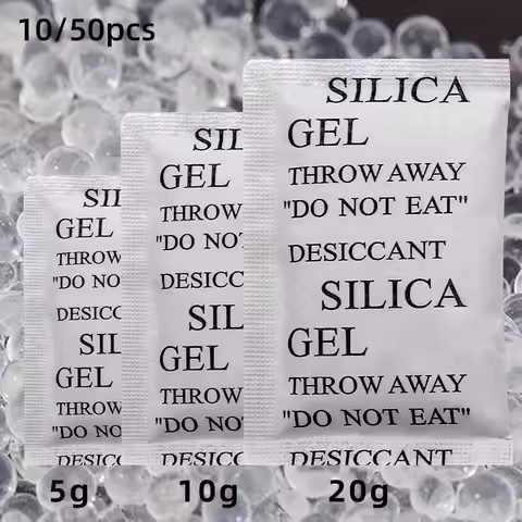 5/10g Silica Gel Desiccant Transparent Silicone Desiccant Small Package Dehumidifier Shoes Moisture-