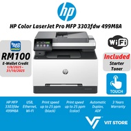 HP Printer Color LaserJet Pro MFP 3303fdw 499M8A Pencetak