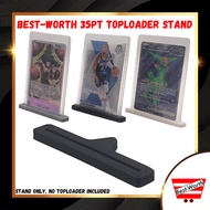 Best-Worth 35pt Toploader Stand – Minimalist Plastic Display for Trading Cards Toploader Case Toploa