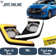 PERODUA MYVI ICON 2015 - 2018 1.5 DRL DAYLIGHT FOG LAMP COVER DAYTIME RUNNING LIGHT