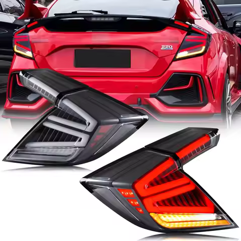 LED Tail Lights for Honda Civic 2016-2021 Hatchback Type-R X FK6 FK7 FK8 FK9 Sequential Turn Signal 