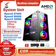 CPU Unit Only AMD Desktop Ryzen 5 5600G Gaming PC Ryzen3 3200G With Ddr4 16Gb RAM 512Gb SSD Full Set