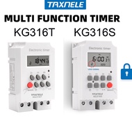 KG316S kg316t 7 Days Weekly Digital Electronic Lighting Timer Programmable TIME SWITCH Relay Interva