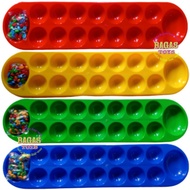 Traditional Congklak Toys for Boys and Girls Including Large Plastic Seeds 62Cm Large Dakon Old-Scho