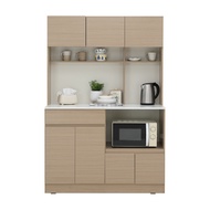 Furinbox ชุดครัว รุ่น SEAN ขนาด 120 ซม. - สีธรรมชาติ/ขาว