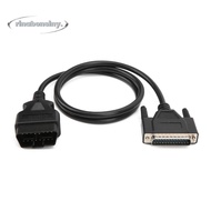 RINABONSINY OBD2 to DB25 Main Cable, ABS&Brass Male to Male Diagnostic Extension Cord, Replaceable 5