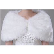 White Faux Fur Bolero Cardigan