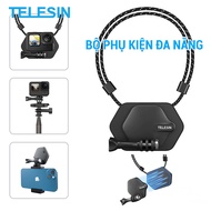 Gopro Telesin Powerful Accessory Set Many Features Used As Necklace, GoPro Telesin Chest Magnet Inhaler