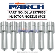 6Pcs Diesel Fuel Injector Nozzle Tip DLLA157P855 for Mitsubishi 6M60 095000-5450 ME302143
