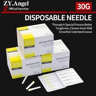 100PCS 30G painless needle Piercing Transparent Syringe Injection glue Clear Tip Cap Pharmaceutical 