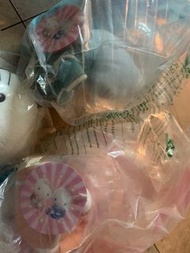 全新未拆1999-2000年絕版麥當勞Hello Kitty/DearDaniel絨毛玩具一對合售。vintage