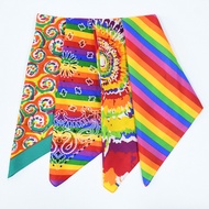 Rainbow bandana collection - vintage head scarf