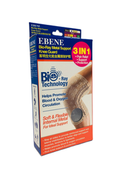 Ebene bio-Ray metal support knee guard (Black Colour) 1S