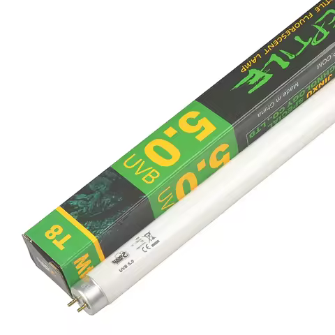 T8 14W UVB 5.0 Reptile Light Tube Tropical Fluorescent Bulb D3 for Chameleon Turtle Iguana MBD Preve
